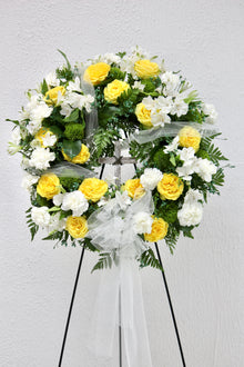  YELLOW SYMPATHY WREATH